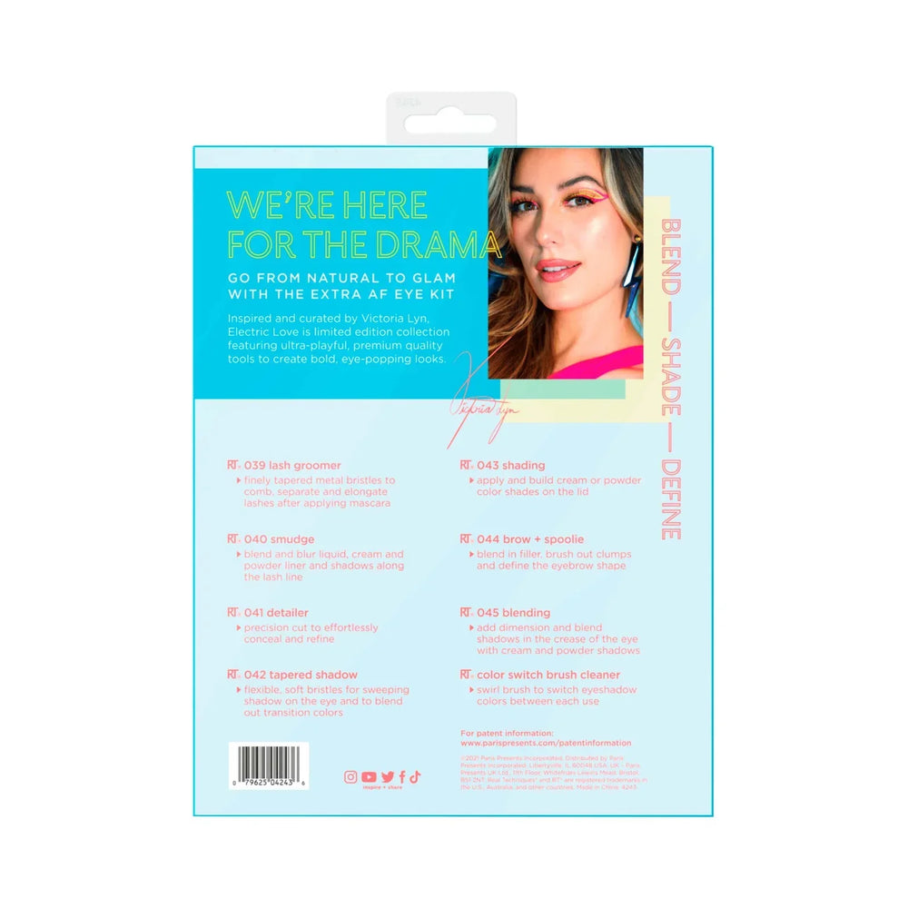 Real Techniques Limited Edition Electric Love Eye Kit - 8 piece Real Technique