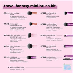 Real Techniques Travel Fantasy Mini Brush Set- 10PCS Real Technique