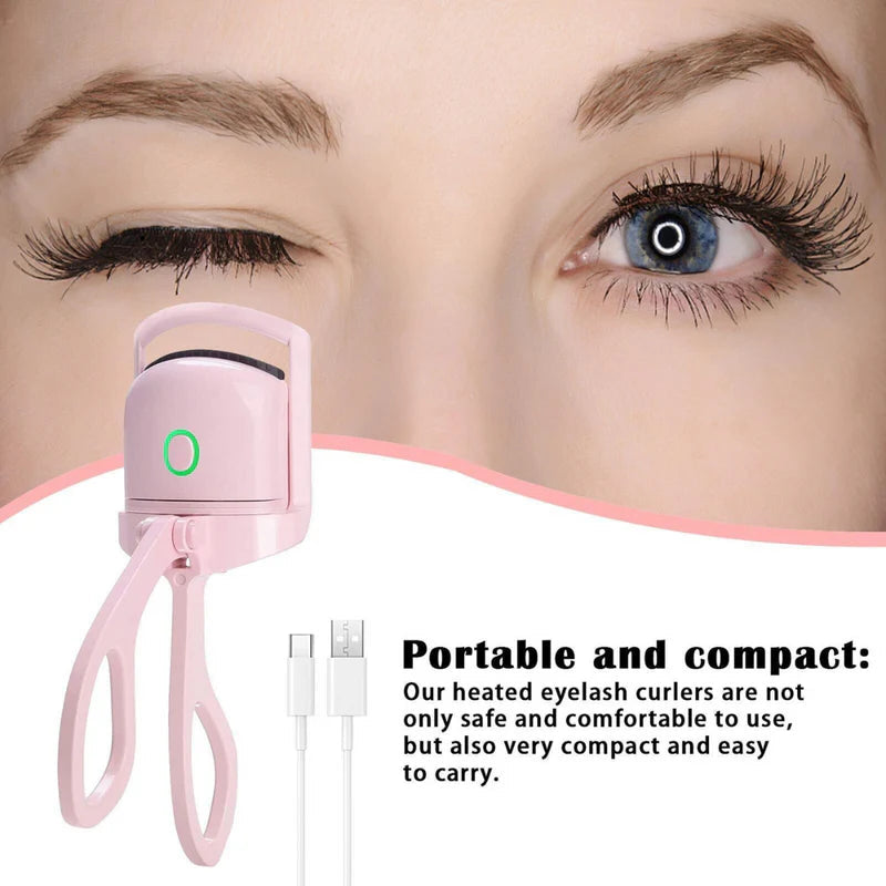 Electric Heated Eyelash Curler Rechargeable Eyelashes Curls Cosmia.pk