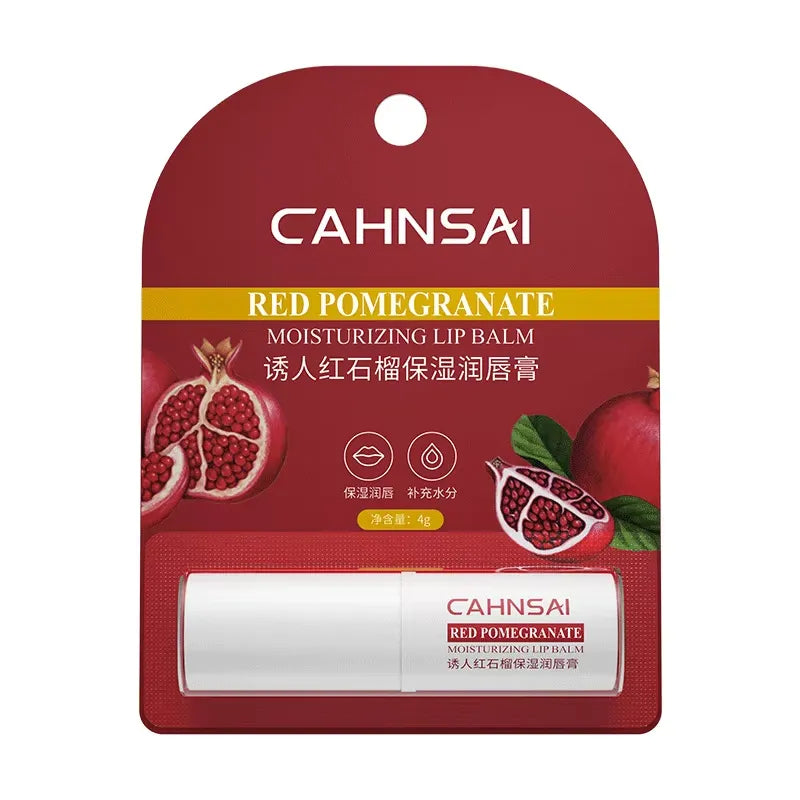 CAHNSAI Red Pomegranate Moisturizing Lip Balm - 4g CAHNSAI