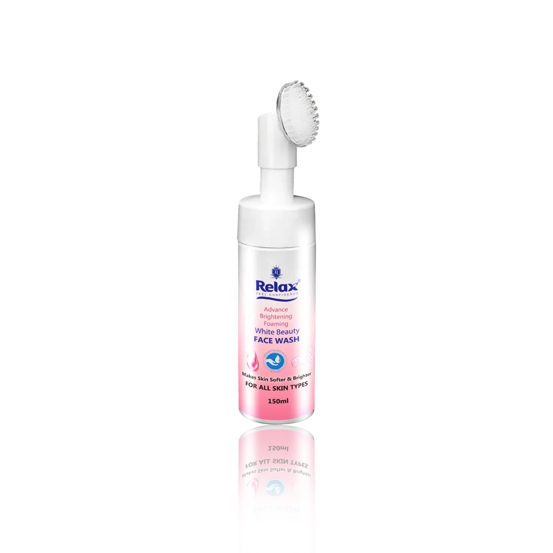Relax Advance Brightening Foaming White Beauty Face Wash - 150ml Relax