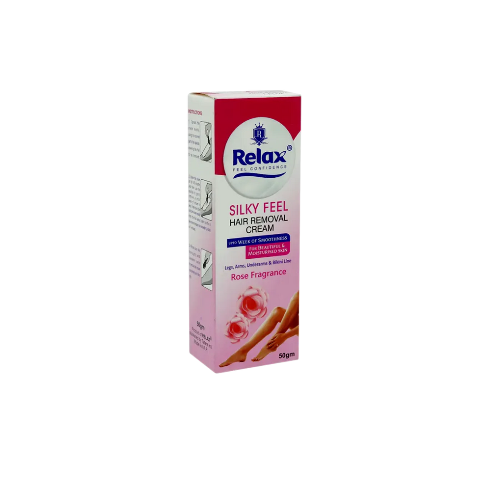 Relax Silky Feel Rose Hair Removing Cream - 50g Relax