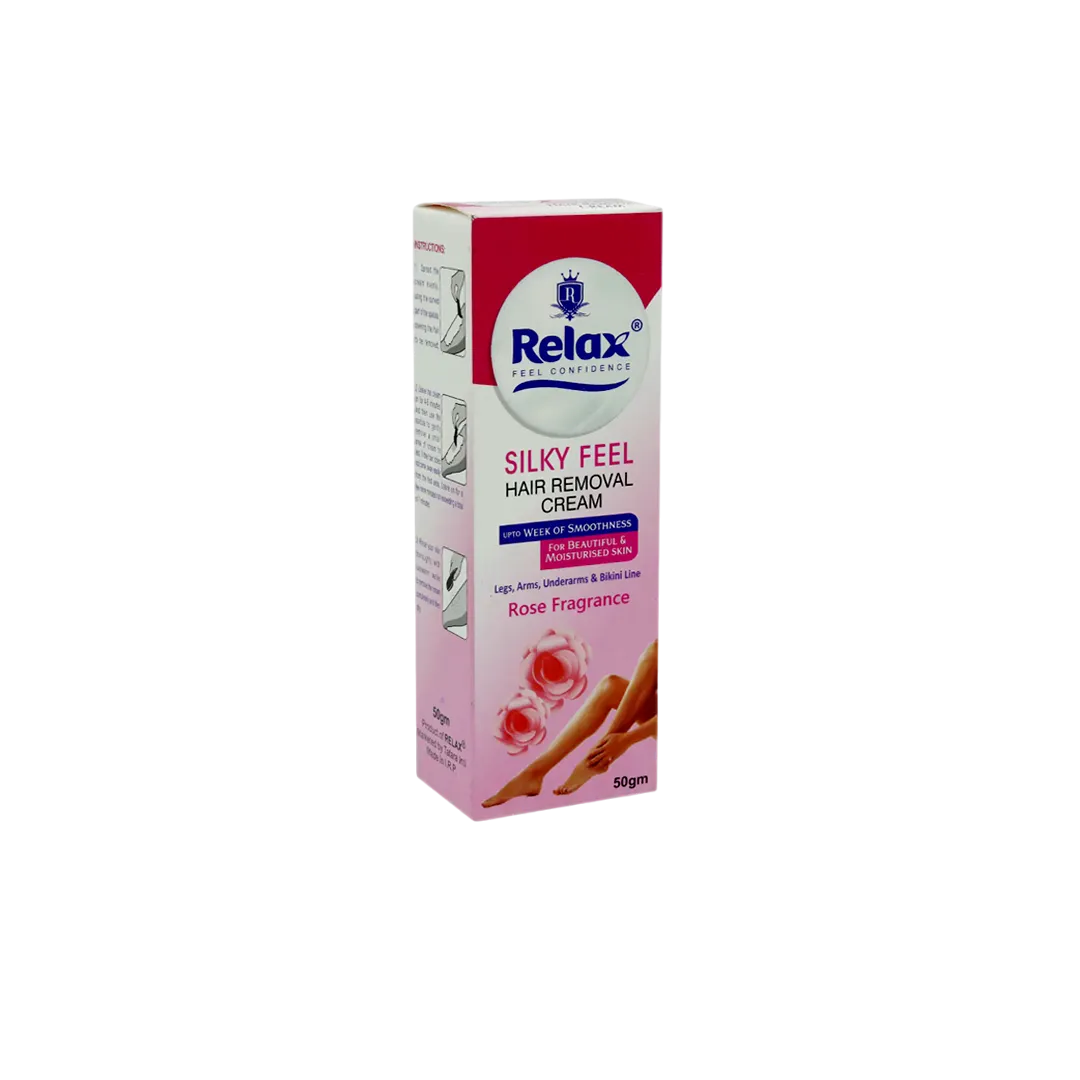 Relax Silky Feel Rose Hair Removing Cream - 50g Relax