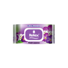 Relax Violet Essence Facial Wipes 72s Relax