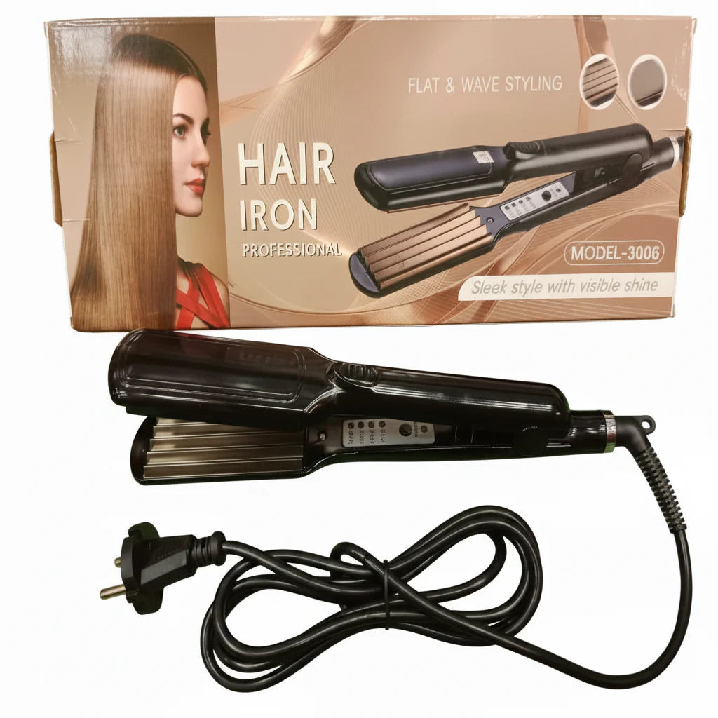 Flat & Wave Styling Hair Iron Proctection Crimper Cosmia.pk