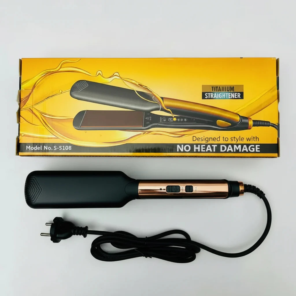 Titanium Hair Straightener – Model S-5108 | No Heat Damage Cosmia.pk