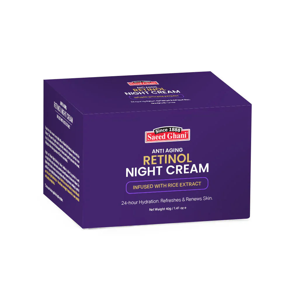 Saeed Ghani Anti-Aging Retinol Night Cream – 40g Saeed Ghani