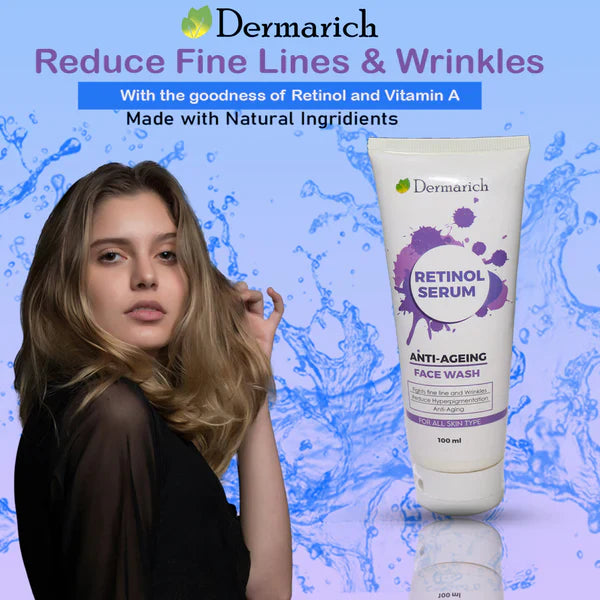 Dermarich Face Wash For Anti Aging, Reduce Fine Lines & Wrinkles Dermarich
