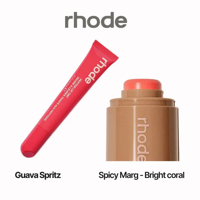 Rhode Blush And Peptide Lip Tint Duo Rhode