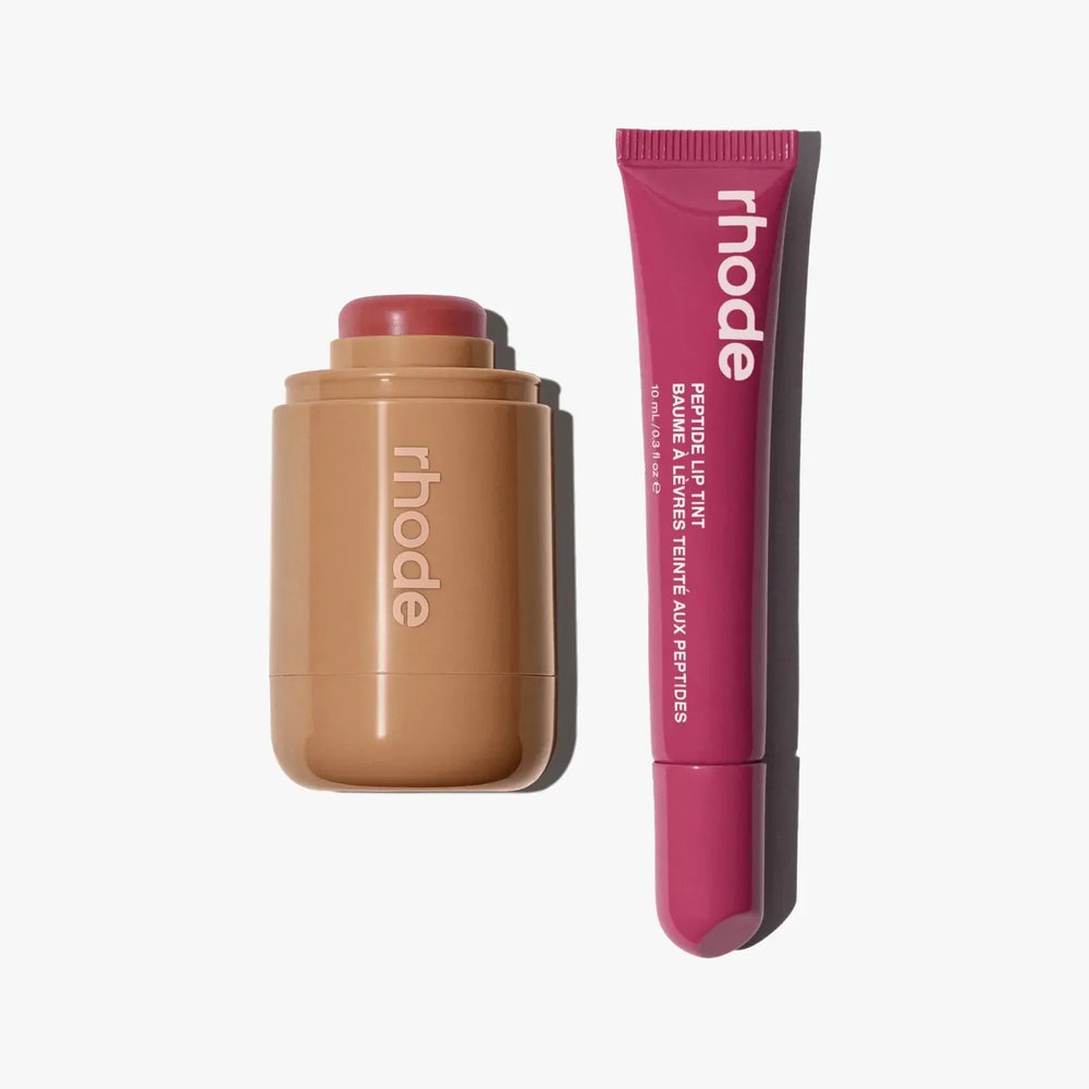 Rhode Blush And Peptide Lip Tint Duo Rhode