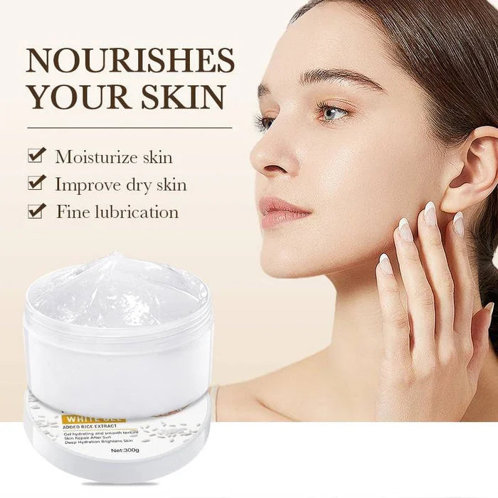 Bio Aqua Rice Raw Pulp White Gel Moisturizing Brightening Gel - 300g Bioaqua