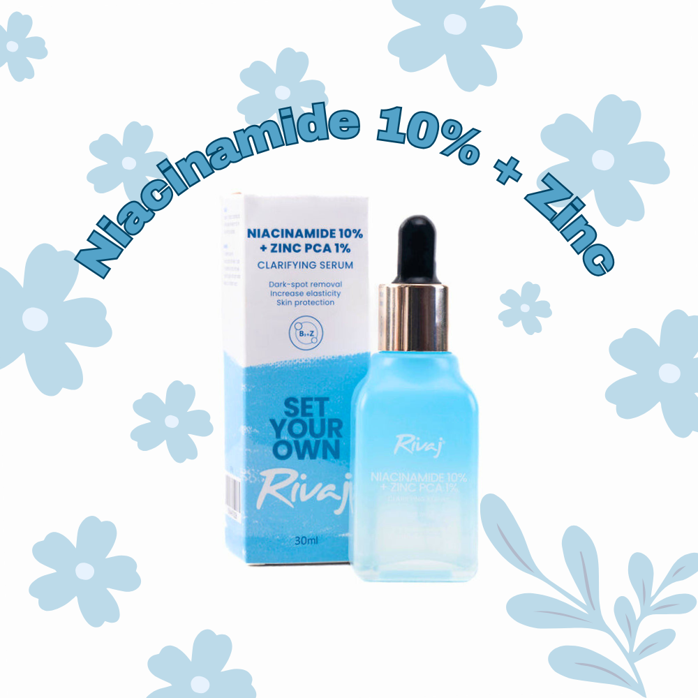 Rivaj Niacinamide 10% + Zinc PCA 1% Clarifying Face Serum - 30ml Rivaj