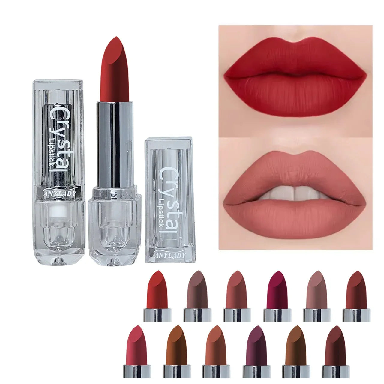 Romantic Bird Velvet Matte Lipstick Set - 12 Pcs Romantic Bird