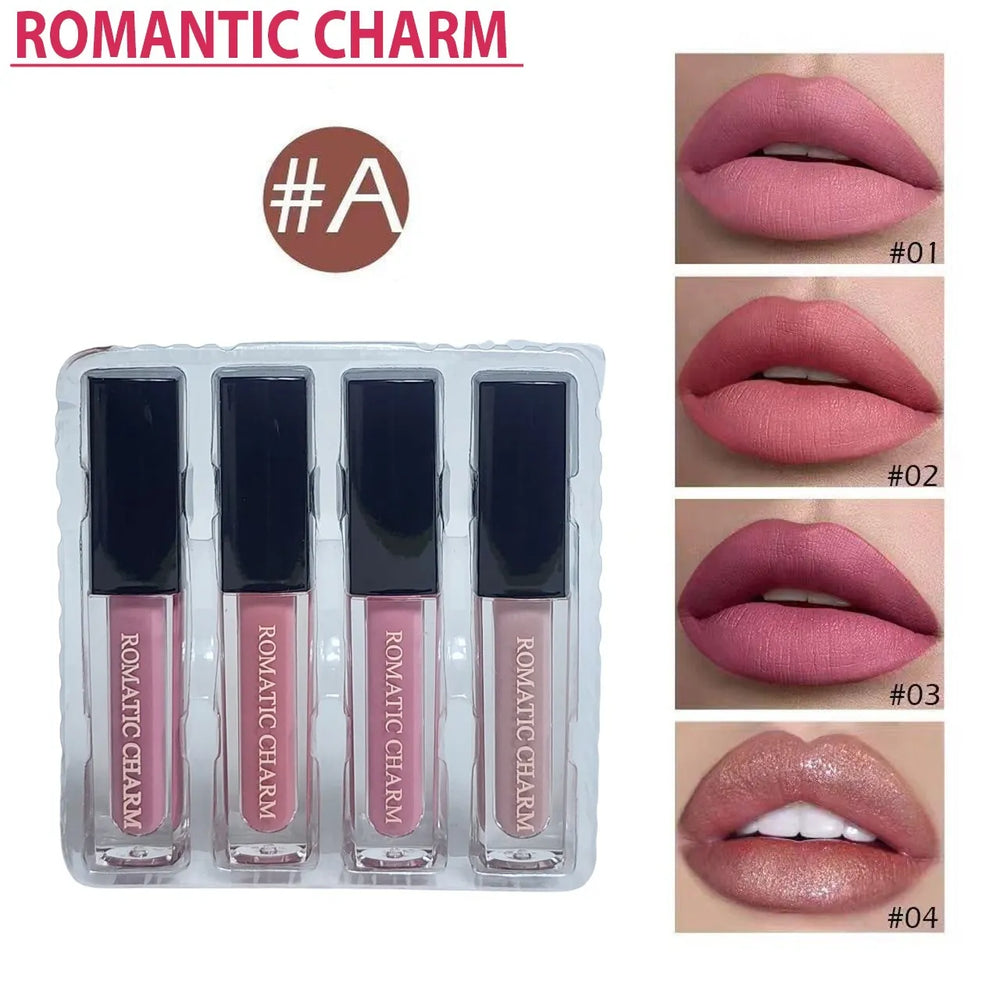 Romantic Charm 4-Shade Lip Gloss Set Romantic Charm