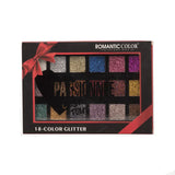 Romantic Color 18 colors Glitter Palette