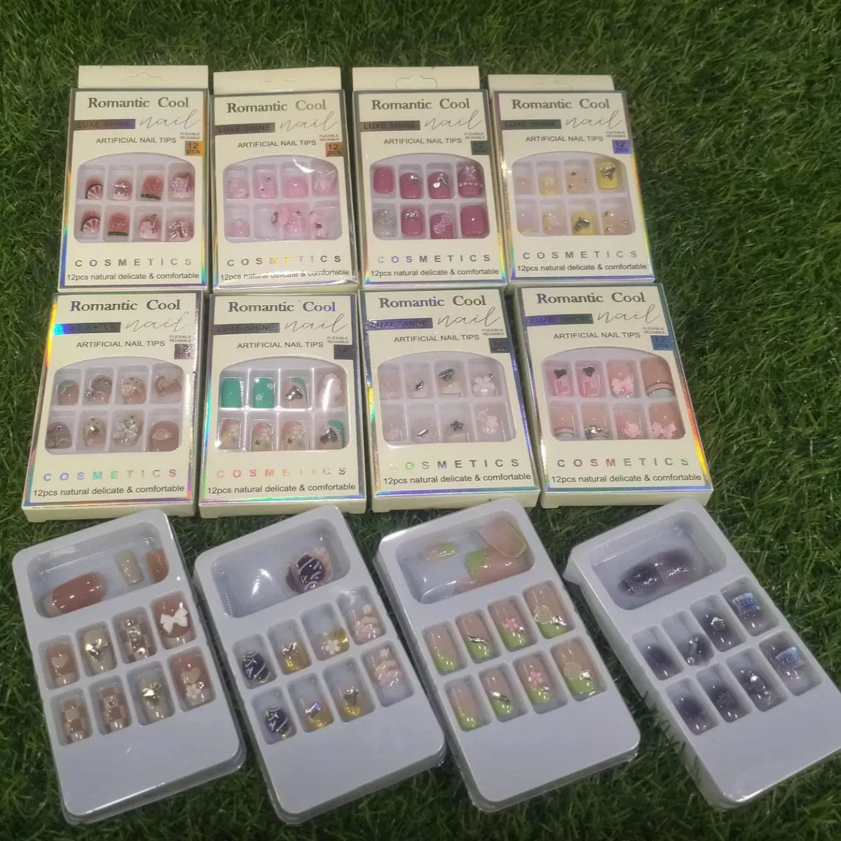 Romantic Cool Artifical Nails Romantic Cool