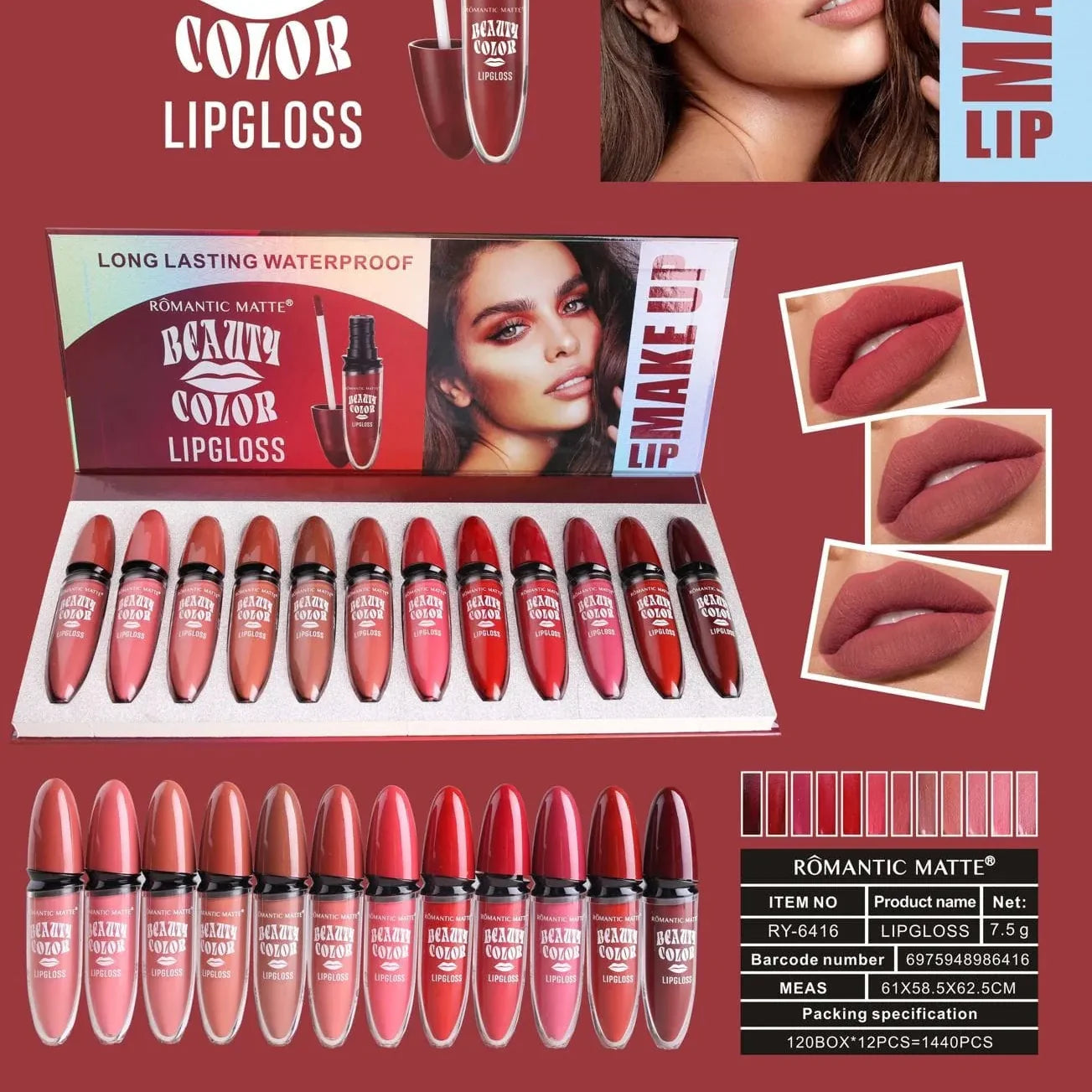 Romantic Matte Beauty Color Lipgloss Romantic Matte