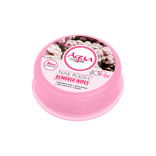Aqua Color Line Nail polish Remover Pad 40 Pieces Aqua Color Line
