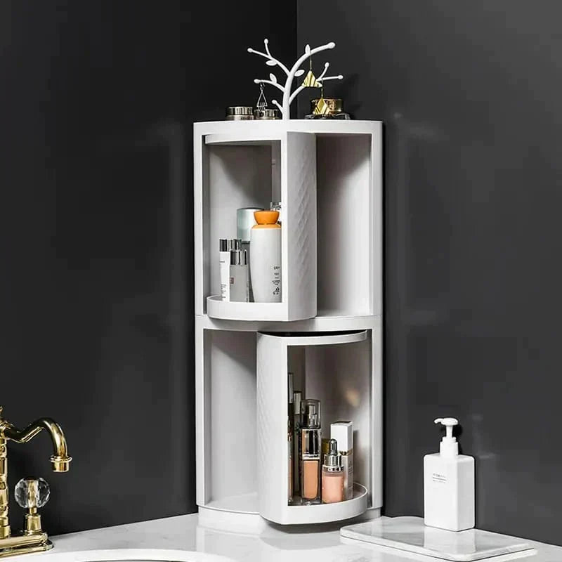 Rotatable Corner Bathroom Organizer Cosmia.pk