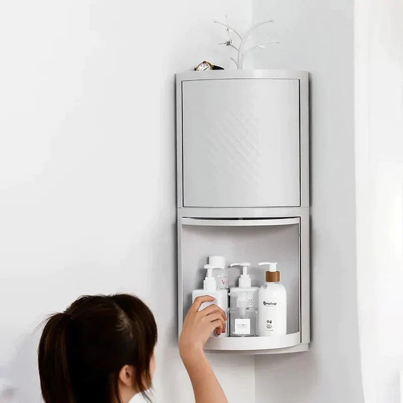 Rotatable Corner Bathroom Organizer Cosmia.pk