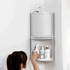 Rotatable Corner Bathroom Organizer Cosmia.pk