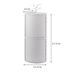 Rotatable Corner Bathroom Organizer Cosmia.pk
