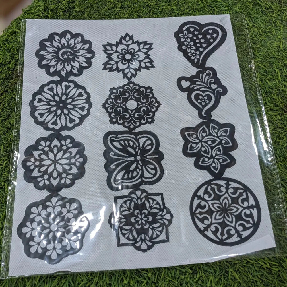 Round Sticker Mehndi – Palm Design Cosmia.pk