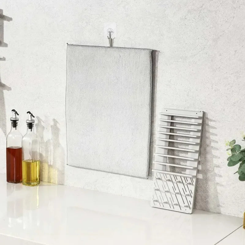 Dish Drying Mat with Drain Rack – Absorbent Kitchen Counter Mat Cosmia.pk