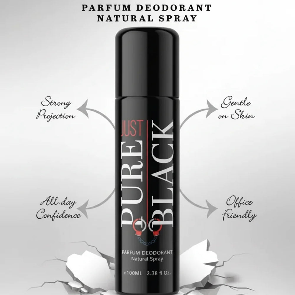 Shifan's Just Pure Black Perfume Deodorant Natural Spray - 100ml Shifan's