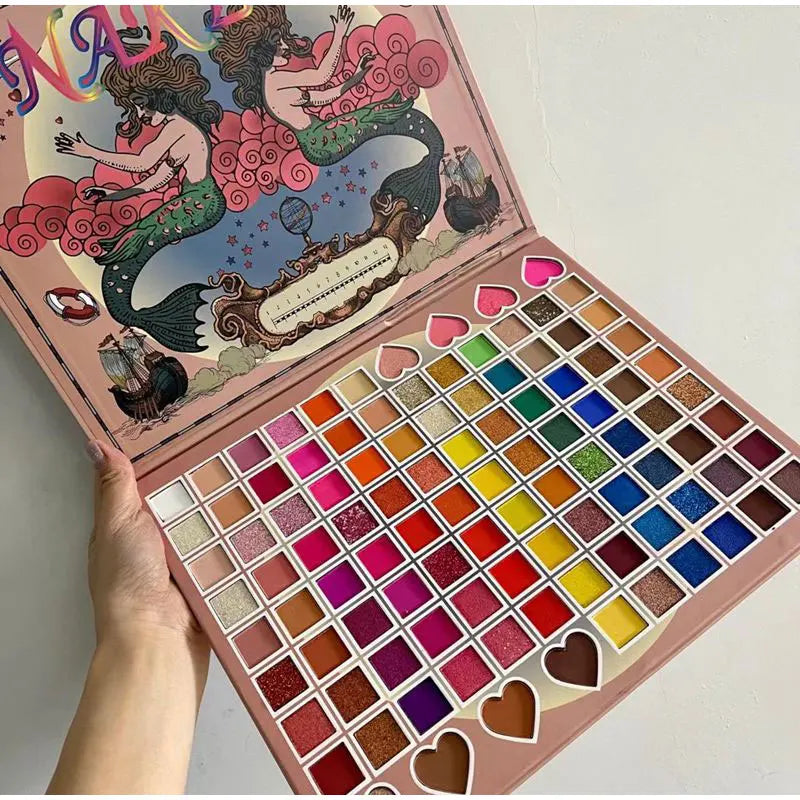 Naked Mermaid Glitter And Eye Shadow Palette (104 Colors) Naked
