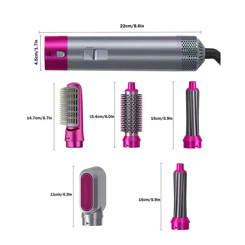 5 in 1 Hot Hair Dryer With Free Mini Spray - Limited Stock Cosmia