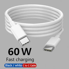 USB-C to USB-C or USB-C to Lightning charging cables Cosmia.pk
