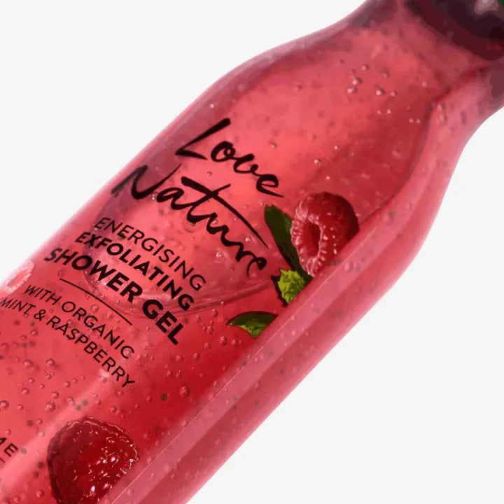 Oriflame Love Nature Energising Exfoliating Shower Gel with Organic Mint & Raspberry - 250ml Oriflame