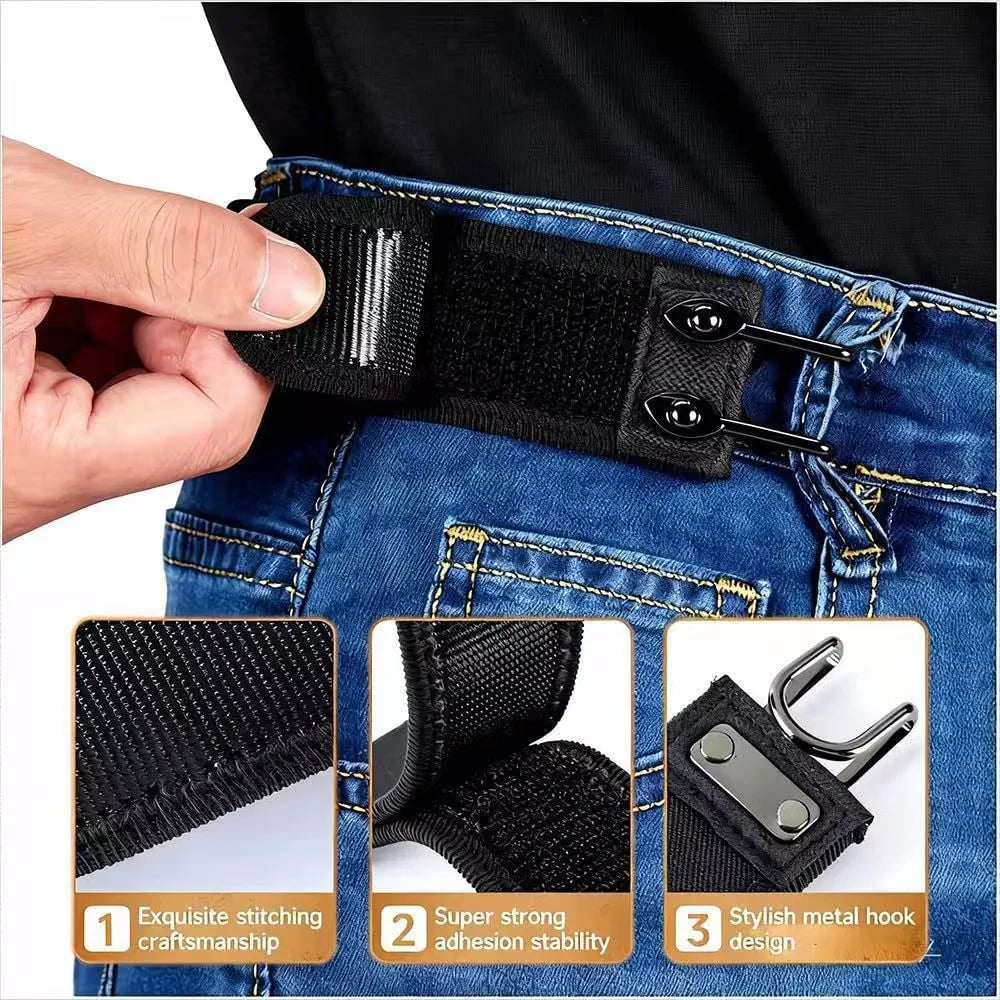 Buckleless Elastic Metal Hook Belts - 2Pcs Cosmia.pk