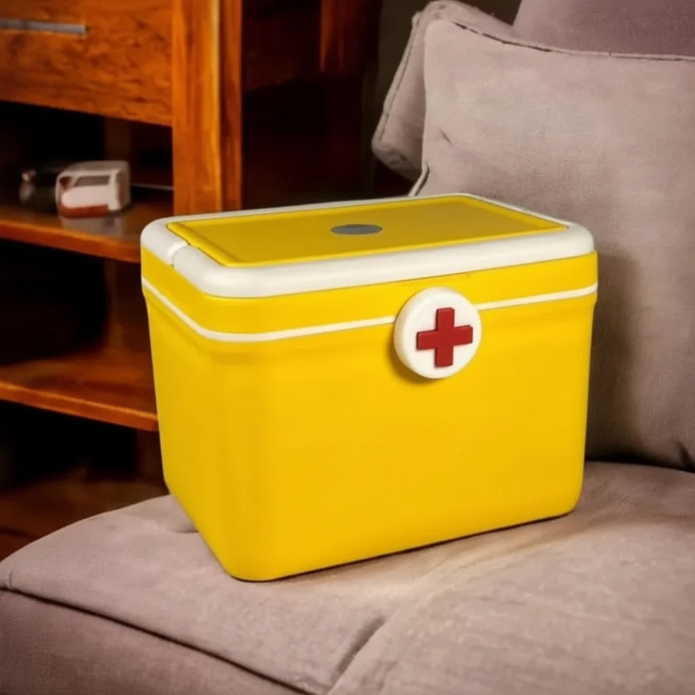 Multipurpose First Aid Box & Medicine Organizer Swiss