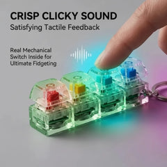 Keyboard Fidget Stress Relief Keychain for Kids & Adults - 4Pcs Cosmia.pk