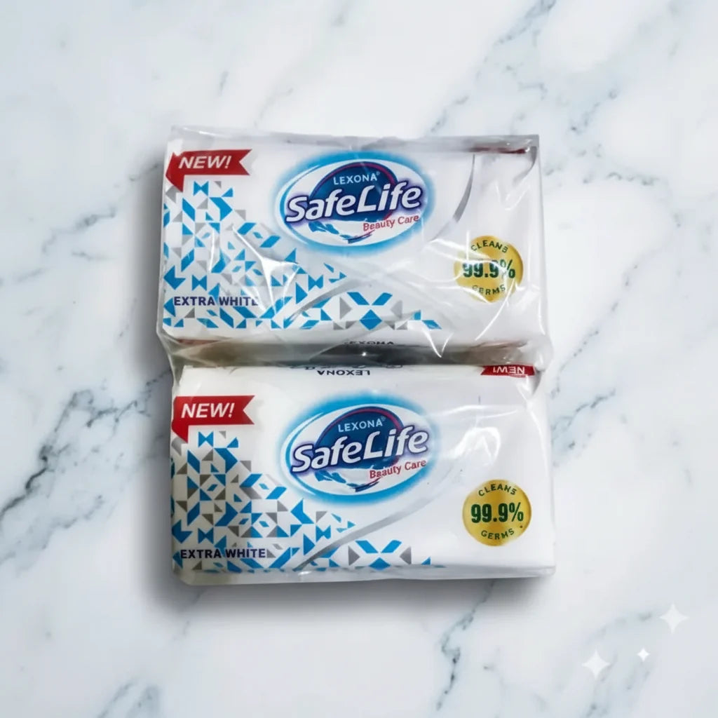 Lexona SafeLife Extra White Beauty Soap - Pack of 4 Lexona