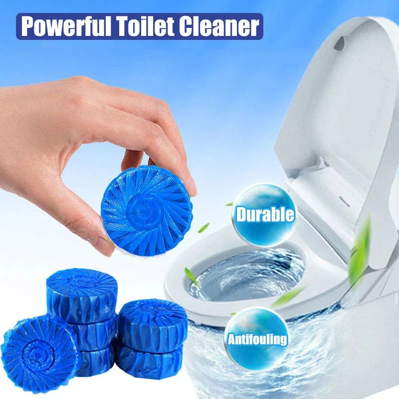 Blue Automatic Toilet Cleaner Stain Remover - 10 Tablets Cosmia.pk