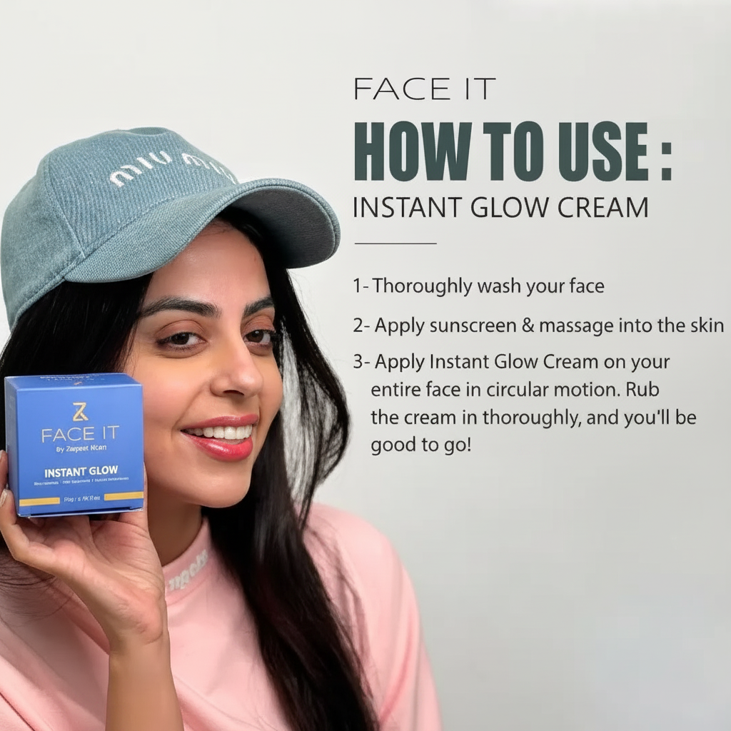 Face It by Zarpash Khan Instant Glow Cream - 50g Face It