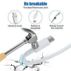 USB-C to USB-C or USB-C to Lightning charging cables Cosmia.pk