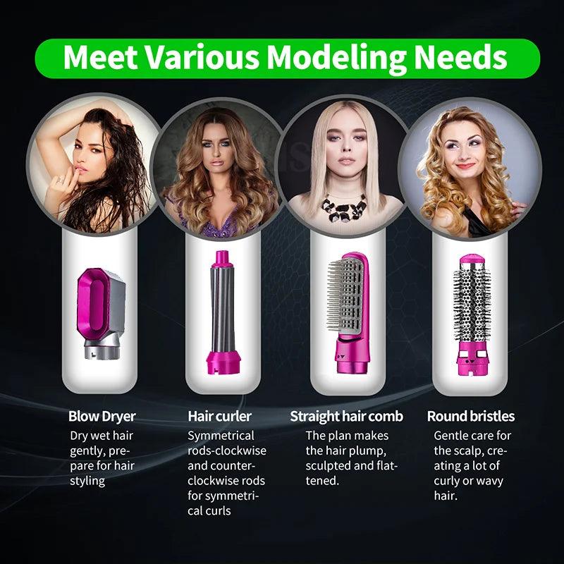 5 in 1 Hot Hair Dryer With Free Mini Spray - Limited Stock Cosmia