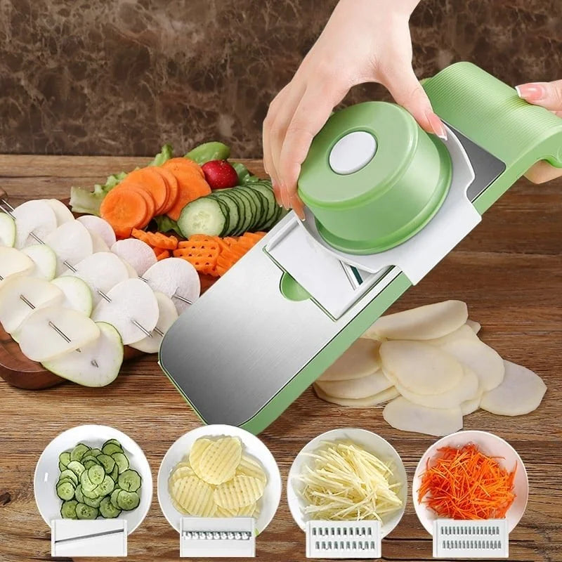 5 in 1 Stainless Steel Vegetable Cutter & Grater Cosmia.pk