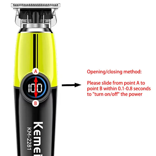 Kemei KM-2281 Electric Hair Clipper – Dual-Tone Stylish Design, USB Kemei