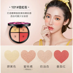 Kaxier 4 Color Blush Palette Kaxier