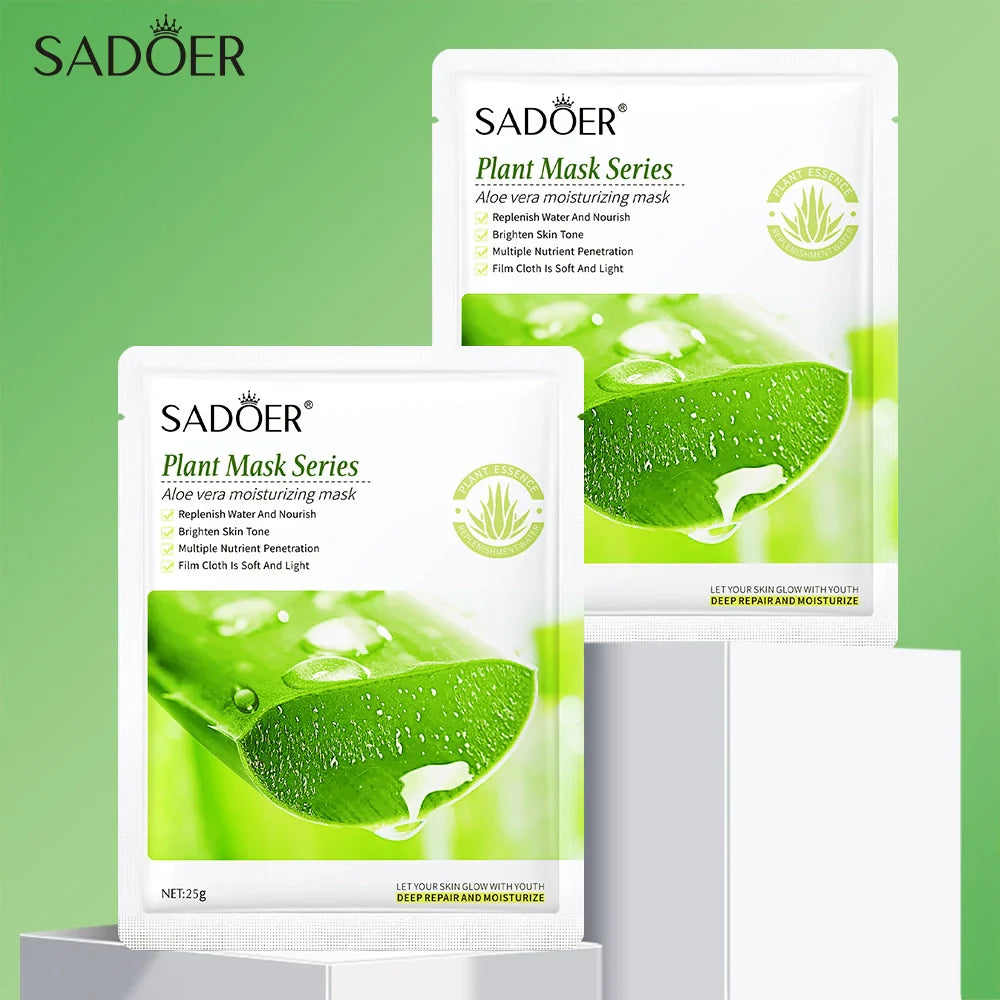 SADOER Aloe Vera Soft Moisturizing Face Sheet Mask - 25g Sadoer