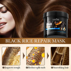 SADOER Black Rice Smooth Repairing Hair Mask - 500g Sadoer
