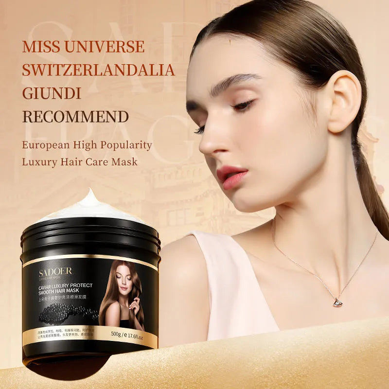 SADOER Caviar Luxury Hair Mask Shiny Smooth Repair Hair - 500g Sadoer