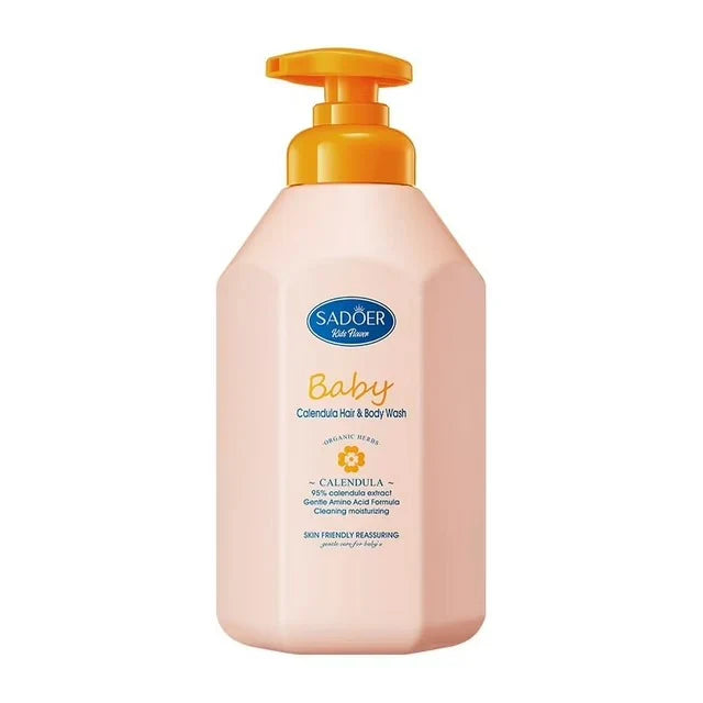 SADOER Baby Calendula Amino Acid Shampoo and Bath Gel - 600ml Sadoer