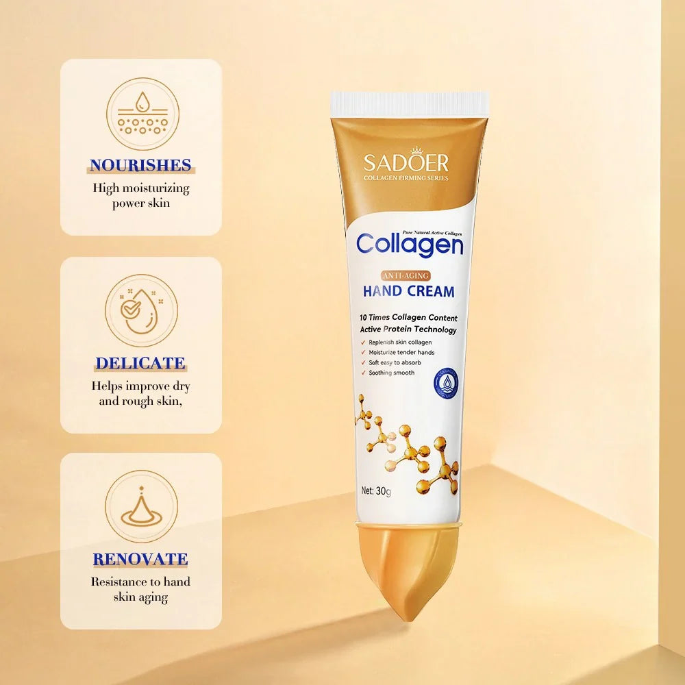 SADOER Collagen Moisturizing Hand Cream - 30g Sadoer