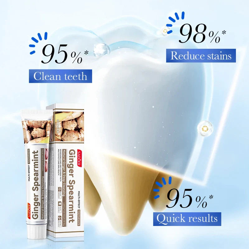 SADOER Ginger Spearmint Multi-Effect Toothpaste Oral Care - 100g Sadoer